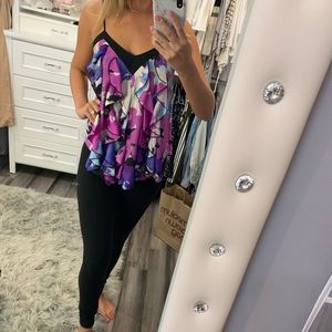 Ruffle tank top blouse